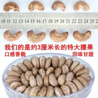 越南腰果A180腰果仁鹽焗炭燒帶紫皮紅標(biāo)果干扁盒裝廠家批發(fā)堅果干